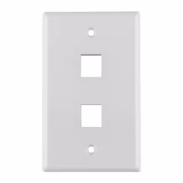 FPDUAL-W HellermannTyton  Keystone Faceplates Frames